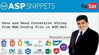 Save and Read Connection String from WebConfig file in ASPNet [upl. by Fante925]