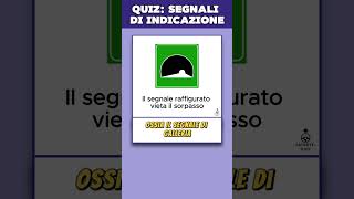 Quiz patente B Argomento Segnali Di Indicazione [upl. by Aicitan517]