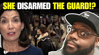 ANTI2A Gov Kathy Hochul TAKES AWAY National Guards LONG GUNS IN NYC SUBWAY [upl. by Okwu]