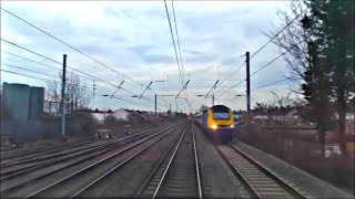 Nottingham to London St Pancras Drivers Eye View  Class 43 HST [upl. by Etnoid]