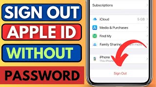 iOS 18 How To Sign Out Apple ID Without Password [upl. by Simaj722]