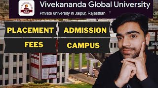 Vivekanand Global UNIVERSITY Jaipur🔥  Rajasthan College Review Placement Campus tour  Fees [upl. by Rizzi]