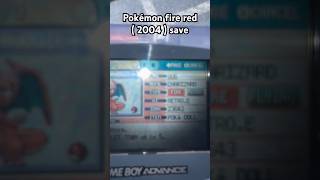 My Pokémon fire red save 2004  nintendogame retrogamer videogame nintendo [upl. by Wedurn]