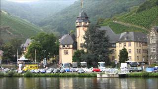 Germany BernkastelKues seen from the river Moselle [upl. by Wivina]