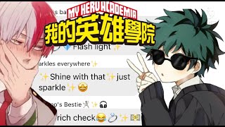 BNHAMHA LYRIC PRANK  Up by Cardi B  Deku and todoroki once again lyric pranks the class A1✨😃 [upl. by Chiquia]