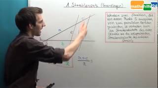 1 Strahlensatz Strahlensätze Grundlagen [upl. by Alyar]