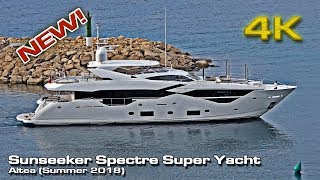 New Sunseeker Spectre 4K Super Yacht Altea 2018 [upl. by Gnart]