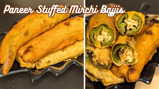 Paneer Stuffed Mirchi Bajji  Mirchi Bajji Recipe  Ramadan Special Recipe [upl. by Alial685]