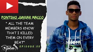 EP55PONTSHO JUNIIAR MACCO TALKS ABOUT THE TEAMAXLE RECORDSNYAOPE CHALLENGE amp MOREviralvideo [upl. by Llennoc]