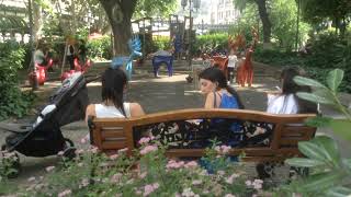 Kids playground June 2023 Tbilisi Georgia Orbeliani Square [upl. by Alledi]