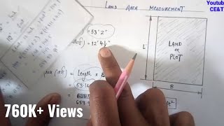 How to Calculate Land Area  Land Area in square feet  Irregular Size Rectangular Size of Plot [upl. by Trudy]