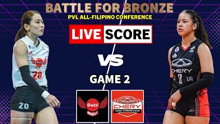 Petro Gazz vs Chery Tiggo  GAME 2 Battle for BRONZE  PVL LIVE Scoreboard  2024 AFC  MAY 12 [upl. by Milburt]