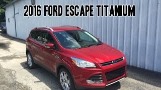 2016 Ford Escape Titanium Review [upl. by Kiri]