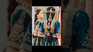 Bridal Hairstyles Beautiful Hairstyle Sushmita Glorious Makeup 💐💗 [upl. by Jaymie]