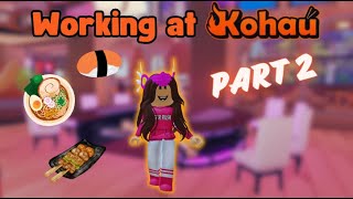 Working a shift at Kohaú Hibachi Restaurant Part 2 [upl. by Annoved]