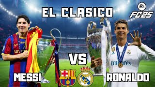 Messi 🇦🇷🐐 VS Ronaldo 🇵🇹🐐  Real Madrid 🤍🤍 VS Barcelona ❤️💙  ronaldo messi football [upl. by Hajin]