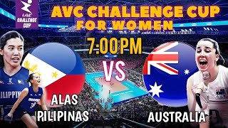 PHILIPPINES vs AUSTRALIA  2024 AVC CHALLENGE CUP FOR WOMEN LIVE SCOREBOARD [upl. by Everara70]