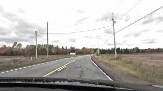 Fall Colours Drive  Nova Scotia Visitor Centre South toward Grand Pre  2x replay speed [upl. by Monika]