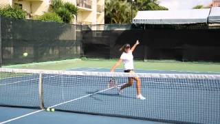 Tennis volley footwork practice [upl. by Cindie]