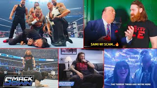 Sami  Roman k Dushmann ☝️🔥 Sami secret agent of Rock  Paul reaction wwe Survivor series 2024 [upl. by Aviva]