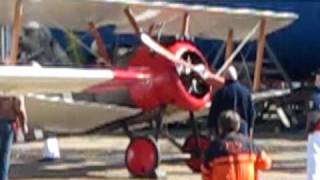 Sopwith Camel Clerget engine start up at Brooklands MuseumWeybridge England 7th March 2010 [upl. by Boony]