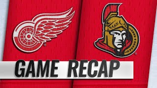 Ceci Batherson lead Sens past Red Wings 21 [upl. by Keverian]