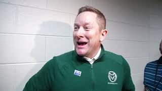 Colorado State Basketball M Niko Medved PostGame Wyoming [upl. by Marley360]