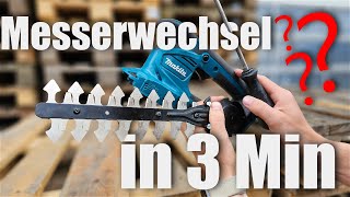 MAKITA DUM604 Messerwechsel Anleitung [upl. by Annej]