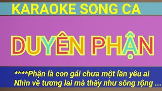 DUYÊN PHẬN Karaoke Song Ca Tone Medium Tran Nam Organ [upl. by Ayatnohs]