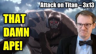 SEALING THE WALL  GERMAN watches Attack on Titan 3x13  BLIND REACTANALYSIS [upl. by Donia]