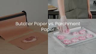 Butcher Paper vs Parchment Paper  Whats The Difference  Restaurantware [upl. by Maxama]