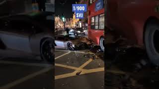 500k Lamborghini Aventador SVJ CRASHES IN LONDON ðŸ˜± [upl. by Imer951]