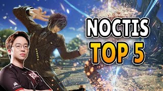 Knee shows what TOP 5 gameplay looks like  Knee Noctis vs SuperHwoarang Tekken 7 [upl. by Fabrianna]