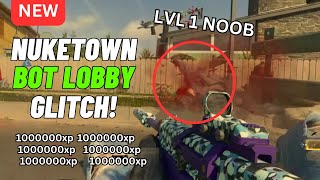 NEW BO6 NUKETOWN BOT LOBBY GLITCH SOLO UNLIMITED XP CAMO GLITCH [upl. by Ettevroc]