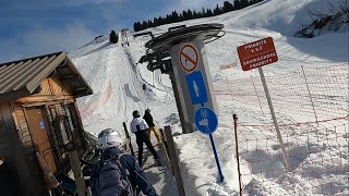 What are BUTTON SKI LIFTS like  BONJOURNAL ski lift  Megeve Feb 2024 [upl. by Rivard172]