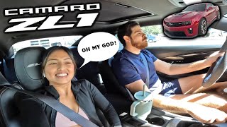 My friends reacting to my 650 HP Camaro ZL1 [upl. by Iinden]