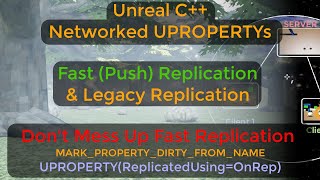 How to network C variables in Unreal UPROPERTY Replication Normalamp Push  UE C Tutorial 5 Pt3 [upl. by Rajewski]