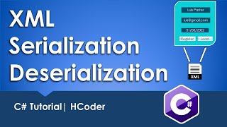 How to serialize and deserialize C object to XML Format XML SerializationDeserialization  HCoder [upl. by Ahsatan]