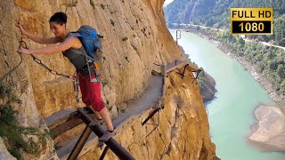 El Camino del Rey  Worlds Most Dangerous Hike HD 🇪🇸 [upl. by Venice]