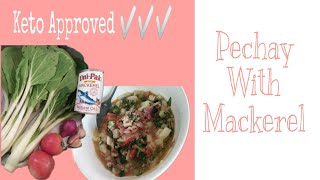 50pesos Pechay with Mackerel Recipe  KETO MEAL [upl. by Mojgan]