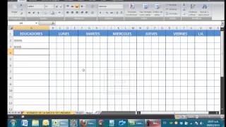 HORARIOS PARA INSTITUCIONES EDUCATIVAS EN EXCEL [upl. by Aranahs]