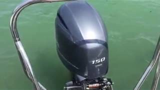 Yamaha 150 4stroke vs Evinrude 150HP 2stroke ETEC SOUND Test [upl. by Ardnuaet]