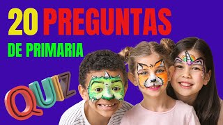 20 preguntas sobre la escuela primaria 📚🧠 [upl. by Adnopoz]