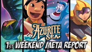 BEST DECKS ON 1st AZURITE SEA WEEKEND  SET 6 META REPORT  Disney Lorcana [upl. by Malachy]