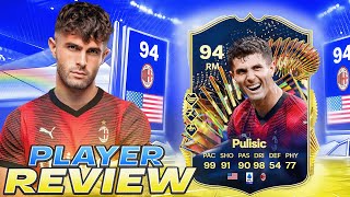 🔥94 TOTS CHRISTIAN PULISIC PLAYER REVIEW  EA FC 24 ULTIMATE TEAM [upl. by Erasmo]