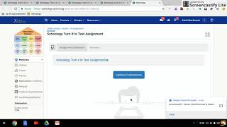 Students How to submit a TurnItIn assignment on Schoology [upl. by Atinod66]