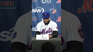 Juan Soto acknowledges he noticed the Mets success and buzz while with the Yankees shorts [upl. by Kieryt]