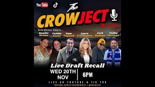 2024 AFL Draft Night LIVE with special guests  E284  The Crowject [upl. by Eytteb]