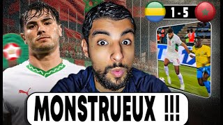 LE MAROC FRAPPE FORT   Gabon 1 vs 5 Maroc Qualif CAN Maroc 2025 [upl. by Shornick71]