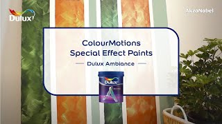 Dulux On Trend  Dulux Ambiance ColourMotion Special Effect Paints [upl. by Eph]